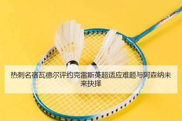 热刺名宿瓦德尔评约克雷斯英超适应难题与阿森纳未来抉择